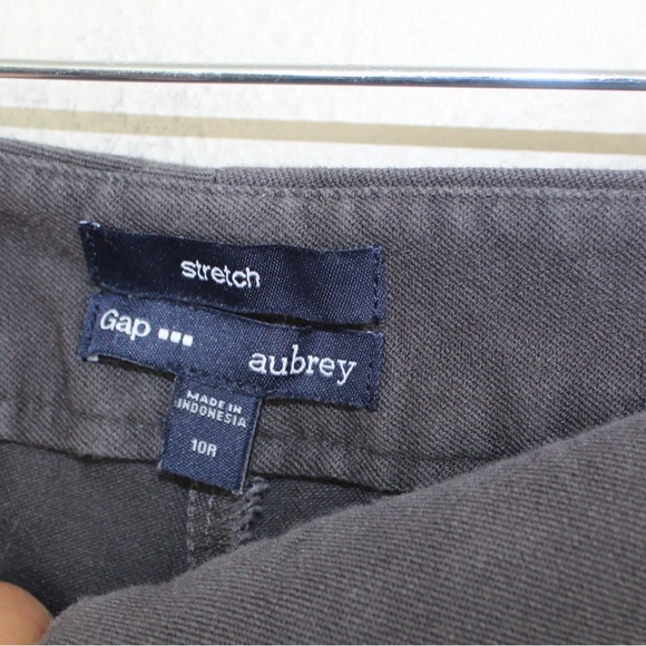 Gap Dark Grey Aubrey Stretch Wide Legged Business Pants — Size 10R - Picture 7 of 11